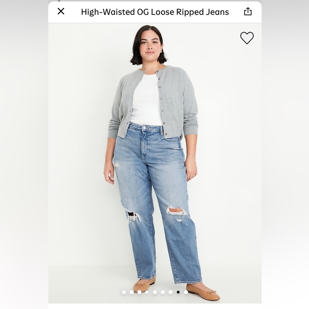Old Navy High-waisted OG Loose Ripped Jeans Plus Size